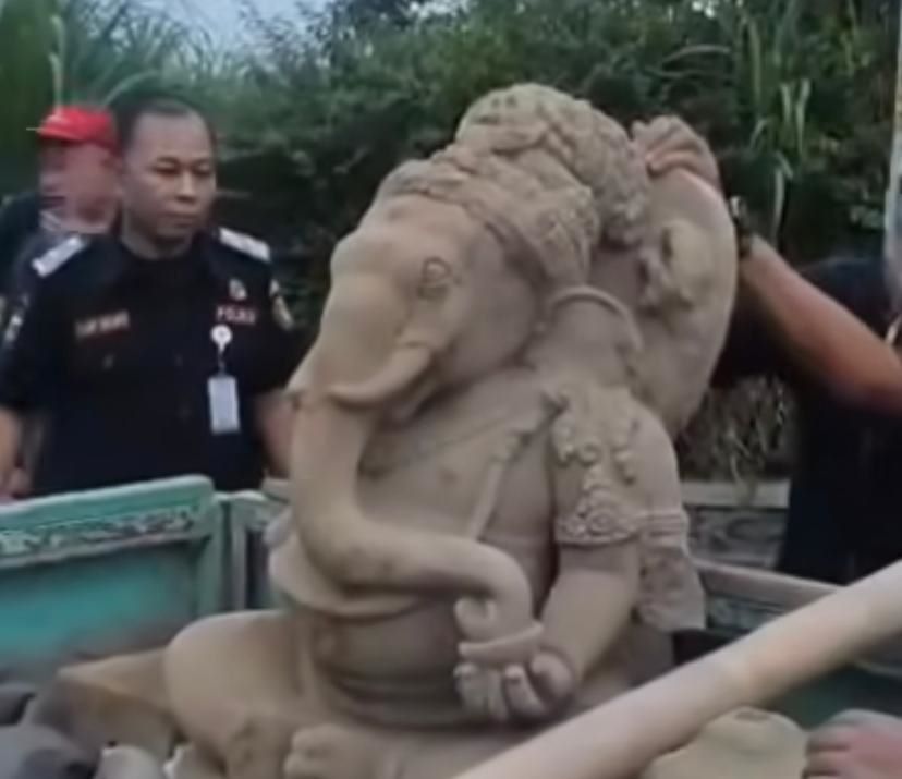 penemuan arca Ganesha di Mlati Sleman