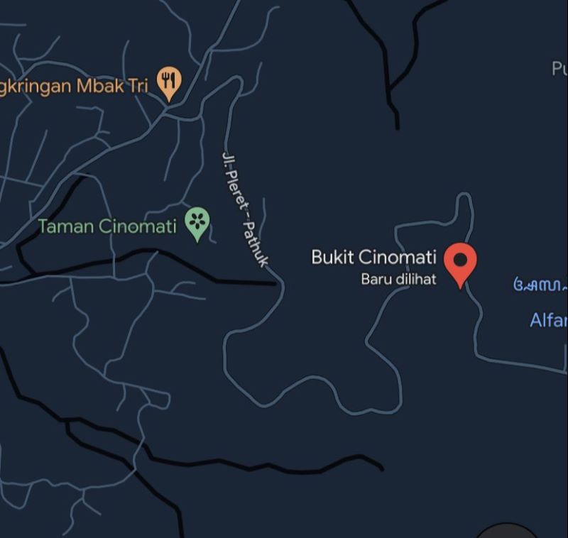 Jalur Cinomati, jalur berkelok curam dan tajam penuh misteri.