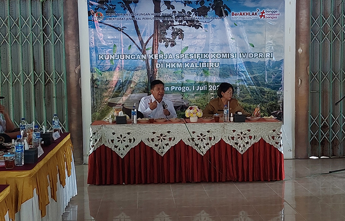 KUNKER: Komisi 4 DPR RI melakukan kunjungan di Kalibiru.ANOM BAGASKORO/RADAR JOGJA