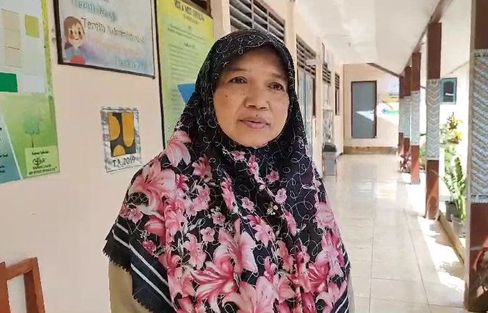 Kepala Sekolah SDN Jambean Suwarni.ANOM BAGASKORO/RADAR JOGJA