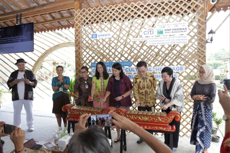 SIMBOLIS: UNESCO Jakarta meluncurkan program Cultivating Cultural Heritage for Sustainable Livelihoods bersama Reksa Dana BNP Paribas IDX30 Filantropi di Balkondes Wanurejo,