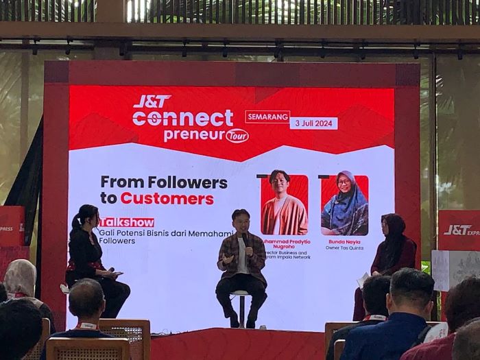 Talkshow dan Workshop J&T Connect Preneur bersama 100 pelaku UMKM Lokal Kota Semarang (M. IQBAL AMAR/JAWA POS RADAR SEMARANG)