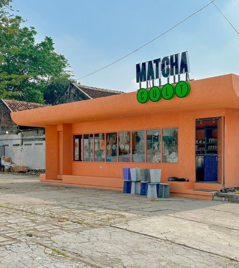 Kafe Hits Matcha Cult di Yogyakarta.