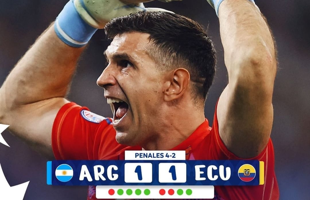 Argentina amankan satu tiket ke semifinal Copa America usai kalahkan Ekuador di adu penalti (ig copaamerica)
