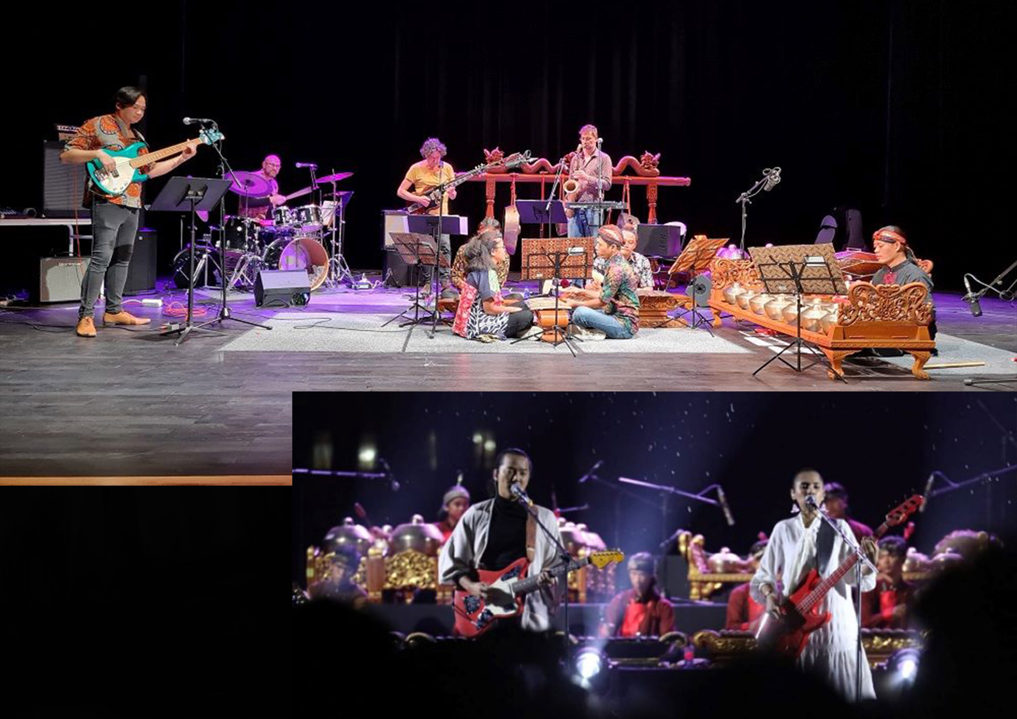 Perpaduan musik tradisional dan modern.