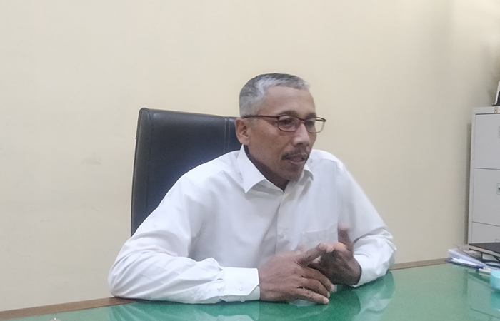 Kepala BPBD Gunungkidul Purwono saat diwawancarai awak media.Andi May/Radar Jogja