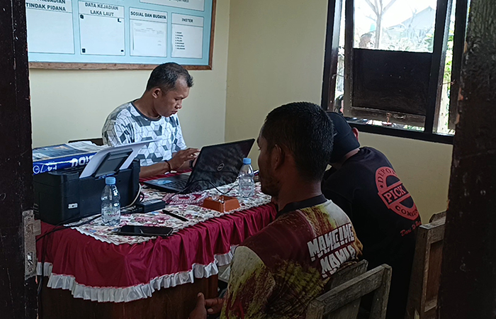 KETERANGAN: Pelaku penangkap BBL dimintai keterangan.ANOM BAGASKORO/RADAR JOGJA