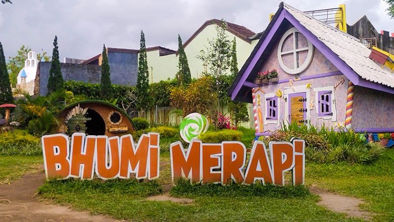Salah Satu Spot Foto di Agrowisata Bhumi Merapi.