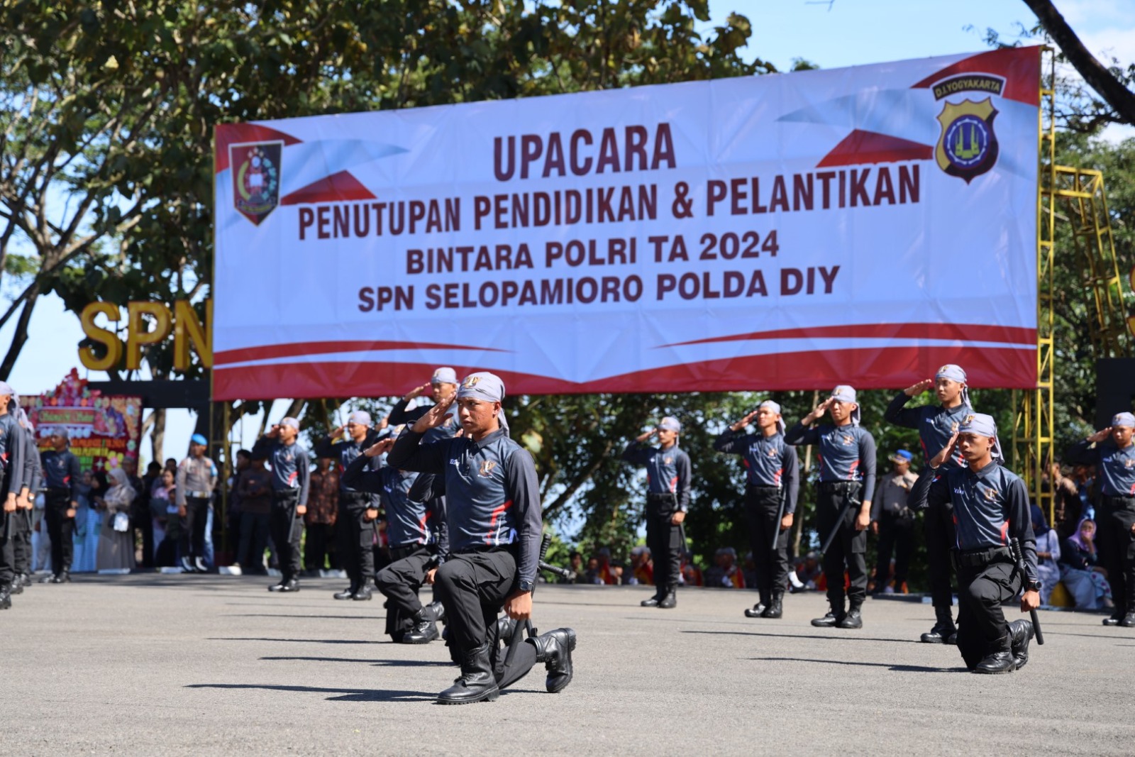 Upacara penutupan pendidikan dan pelantikan Bintara Polda DIY