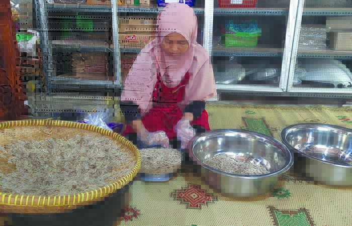 Proses pengolahan biji benguk yang dilakukan oleh ibu PKK (Anom Bagaskoro)
