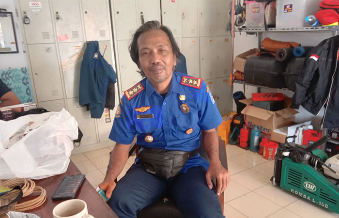 Kepala Seksi Operasional dan Investigasi Bidang Damkar Sleman Nawa Murtiyanto.DELIMA PURNAMASARI/RADAR JOGJA&nbsp;
