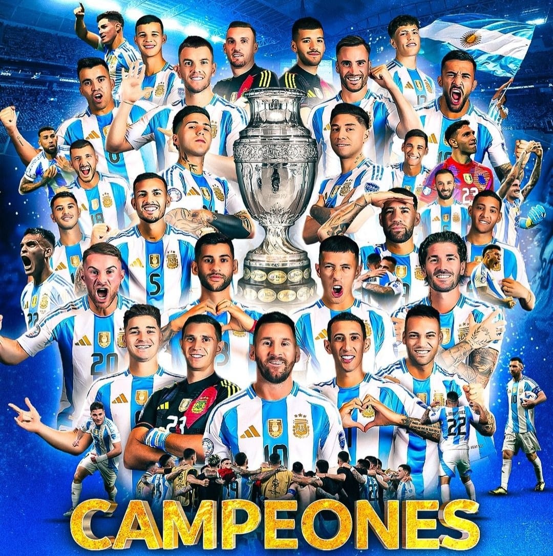 Argentina resmi keluar sebagai juara Copa America 2024 usai kalahkan Kolombia dengan skor 1-0 (ig copaamerica)