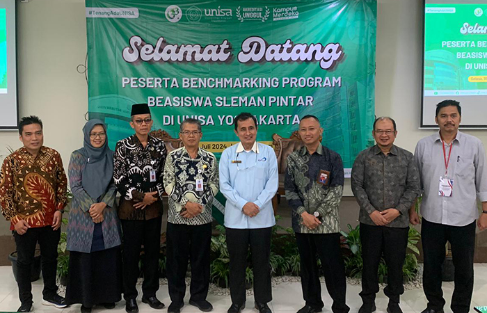 Sesi benchmark program beasiswa Sleman Pintar yang berlangsung di Unisa Yogyakarta. &nbsp;Dokumentasi Unisa&nbsp;Yogyakarta