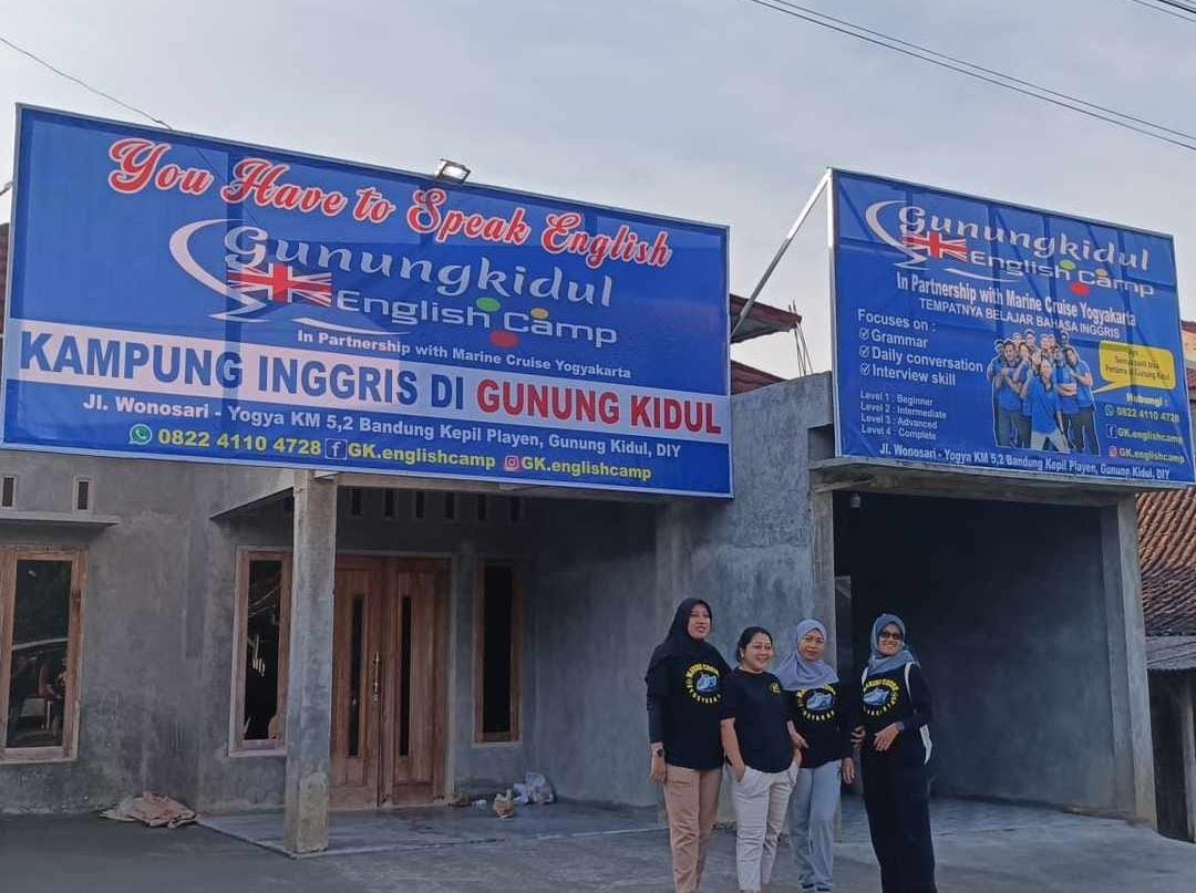 Kampung Inggris di Kalurahan Bandung, Kapanewon Playen, Gunungkidul, Senin (15/7).&nbsp;