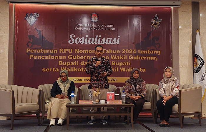 SOSIALISASI: KPU Kulon Progo menyosialisasikan peraturan KPU terbaru.ANOM BAGASKORO/RADAR JOGJA