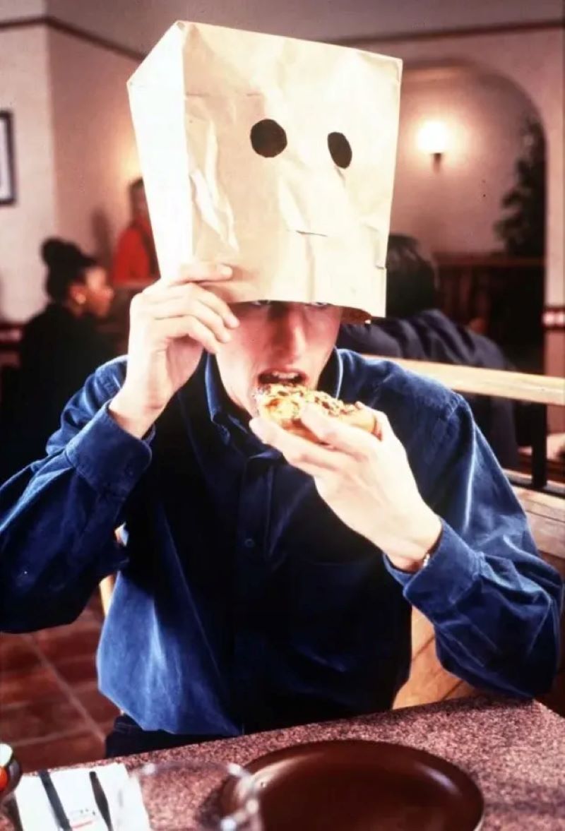 Gareth Southgate saat menjadi bintang iklan dari Pizza Hut pada tahun 1996 (PA:Press Association)