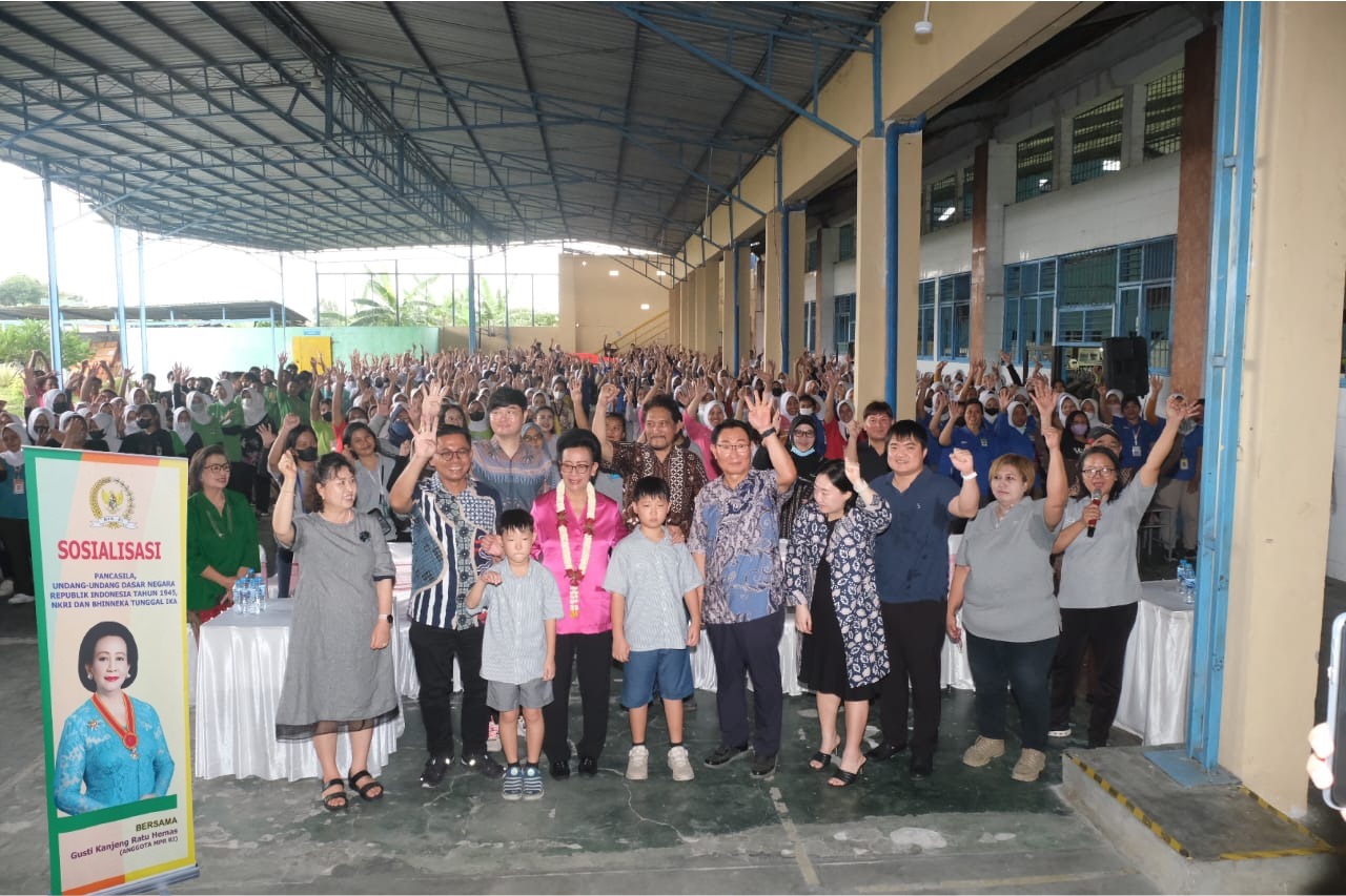 GKR Hemas dalam kegiatan sosialisasi Pancasila