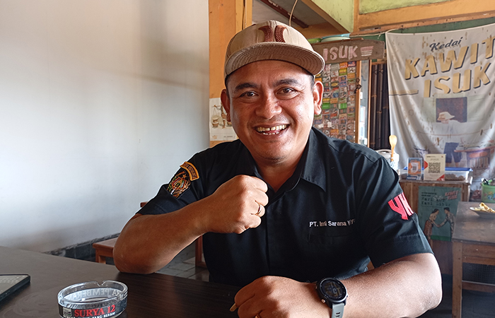 Kepala Bidang Pasar Rakyat Dinas Perdagangan Kota Jogja Gunawan Nugroho Utomo saat ditemui Jumat (19/7).IWAN NURWANTO/RADAR JOGJA
