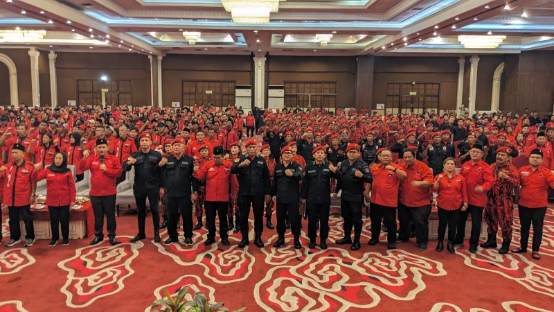 Ribuan Kader PDI Perjuangan Yogyakarta Ikrar Perjuangan, Sabtu (20/7/2024).