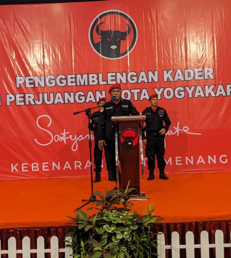 DPC PDI Perjuangan Kota Jogja Ikrar Perjuangan, Siap Bergerak Menjaga Ideologi, Marwah, dan Kehormatan Partai.