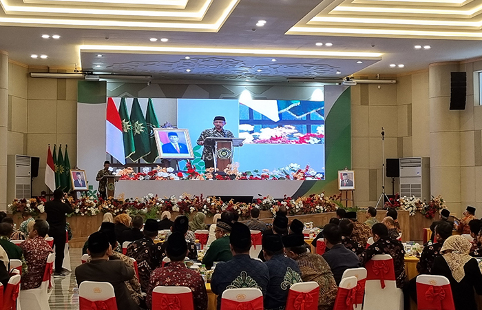 LAUNCHING: Sesi pembukaan dan penyerahan SK terkait pembukaan Fakultas Kedokteran di Unisa (23/7).Fahmi Fahriza/Radar Jogja&nbsp;