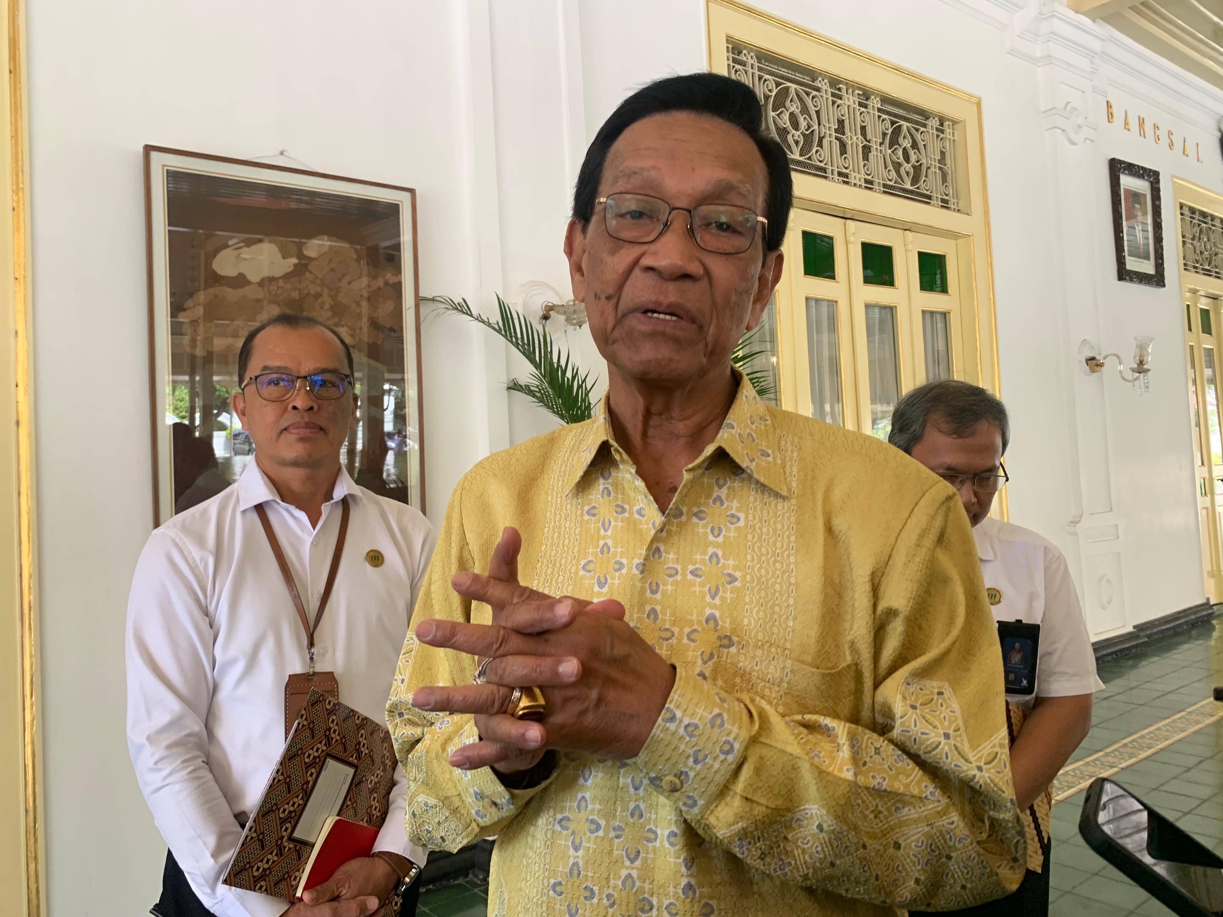 Gubernur DIY Hamengku Buwono X .   (Agung Dwi Prakoso/Radar Jogja)
