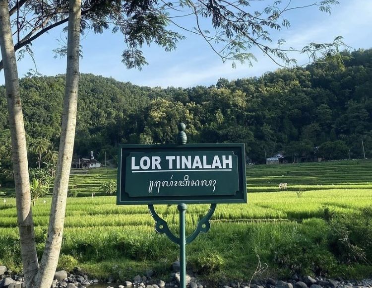 Berwisata kuliner dengan menikmati pemandangan sungai dan sawah di Lor Tinalah