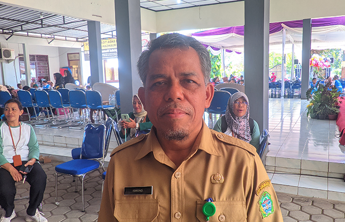 Kepala Dinkes Gunungkidul Ismono saat diwawancarai awak media, Kamis (25/7).