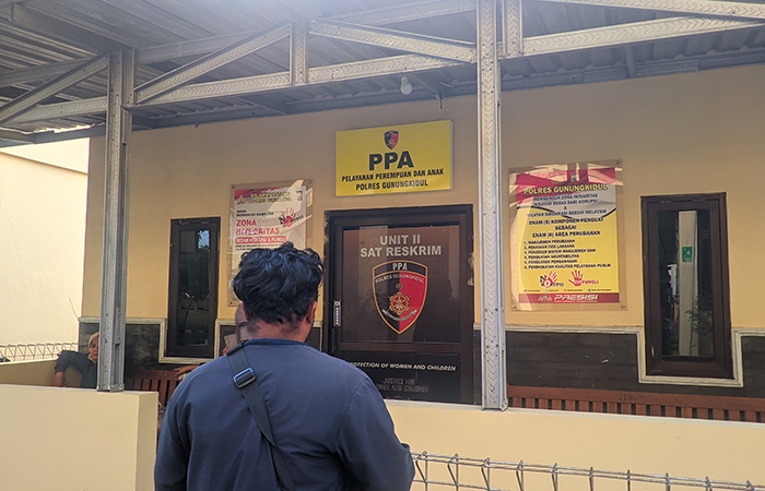 Unit PPA Polres Gunungkidul menerima laporan orang tua anak yang menjadi korban dugaan pelecehan seksual di Kapanewon Saptosari, Gunungkidul.Andi May/Radar Jogja
