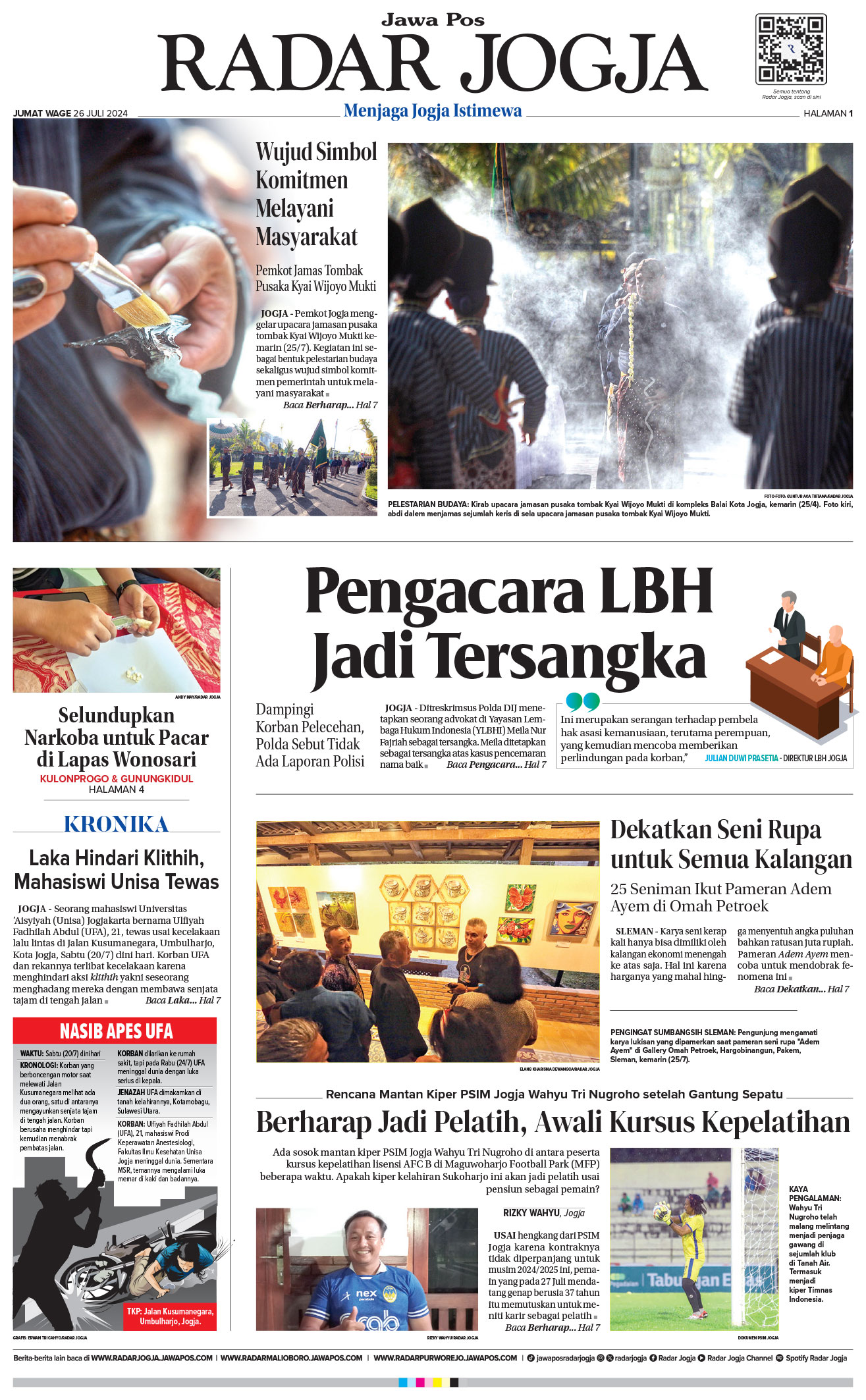 Jawa Pos Radar Jogja 26 Juli 2024
