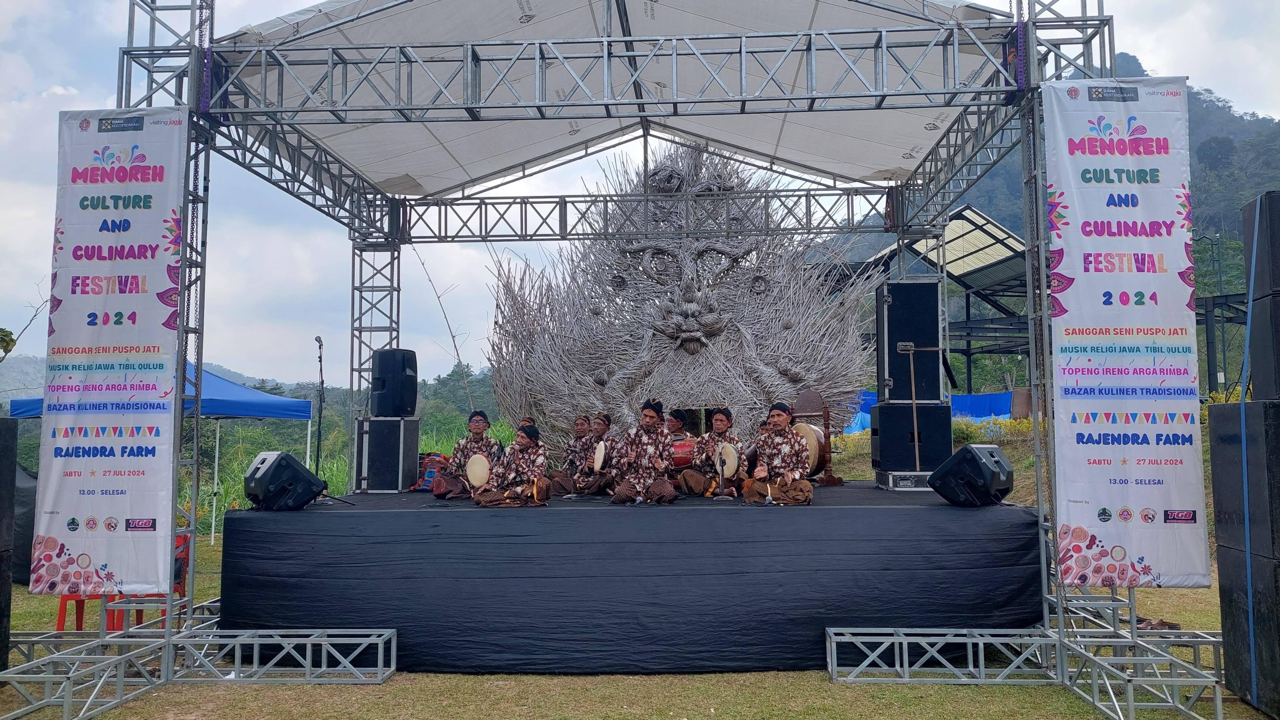 FESTIVAL: Atraksi Seni dan Bazar Kuliner hibur pengunjung Rajendra Farm.&nbsp;