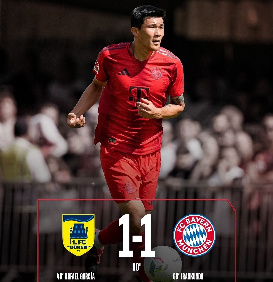 Bayern Munich ditahan imbang FC Duren dalam pertandingan persahabatan (ig fcbayern)