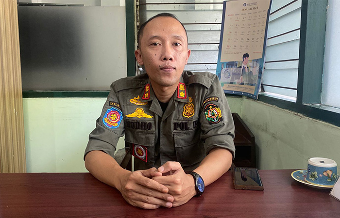 Yudho Bangun Pamungkas, Kasi Pengendalian Operasional Satpol PP Kota Jogja.