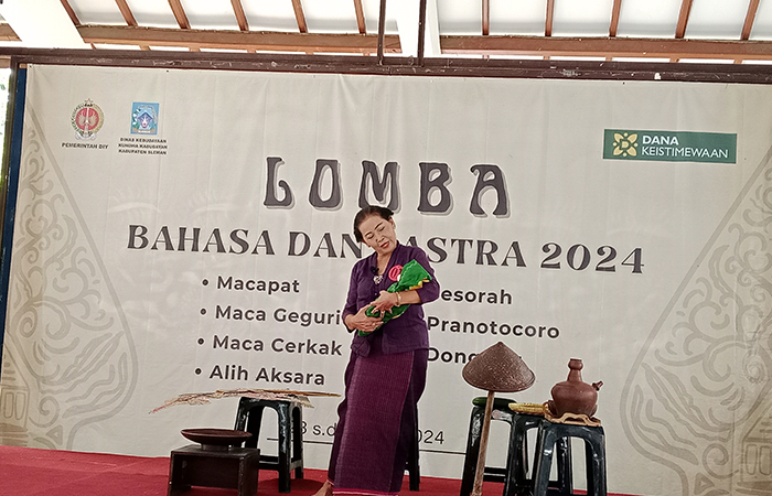 Pelaksanaan Kompetisi Bahasa dan Sastra 2024 Kabupaten Sleman.Delima&nbsp;Purnamasari/Radar Jogja