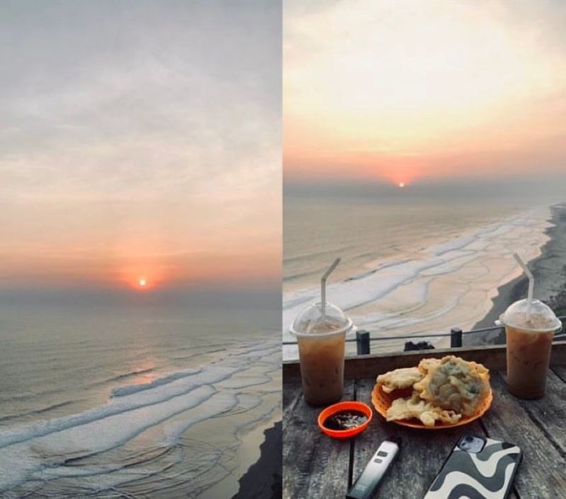 Menikmati Senja di Shoka Bukit Senja di Purwosari Gunungkidul.