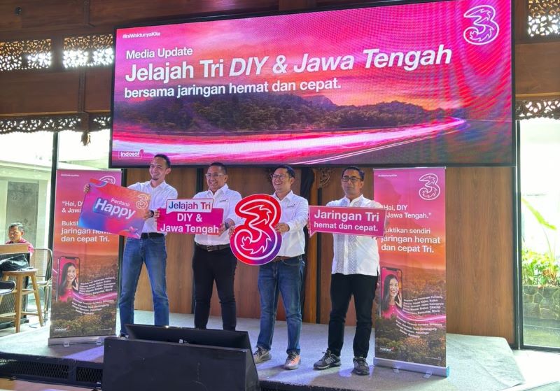 Indosat Ooredoo Hutchison (Indosat atau IOH), melalui brand Tri,  konsisten mewujudkan komitmennya dengan memperkuat dan memperluas jangkauan jaringan di DIY dan Jawa Tengah