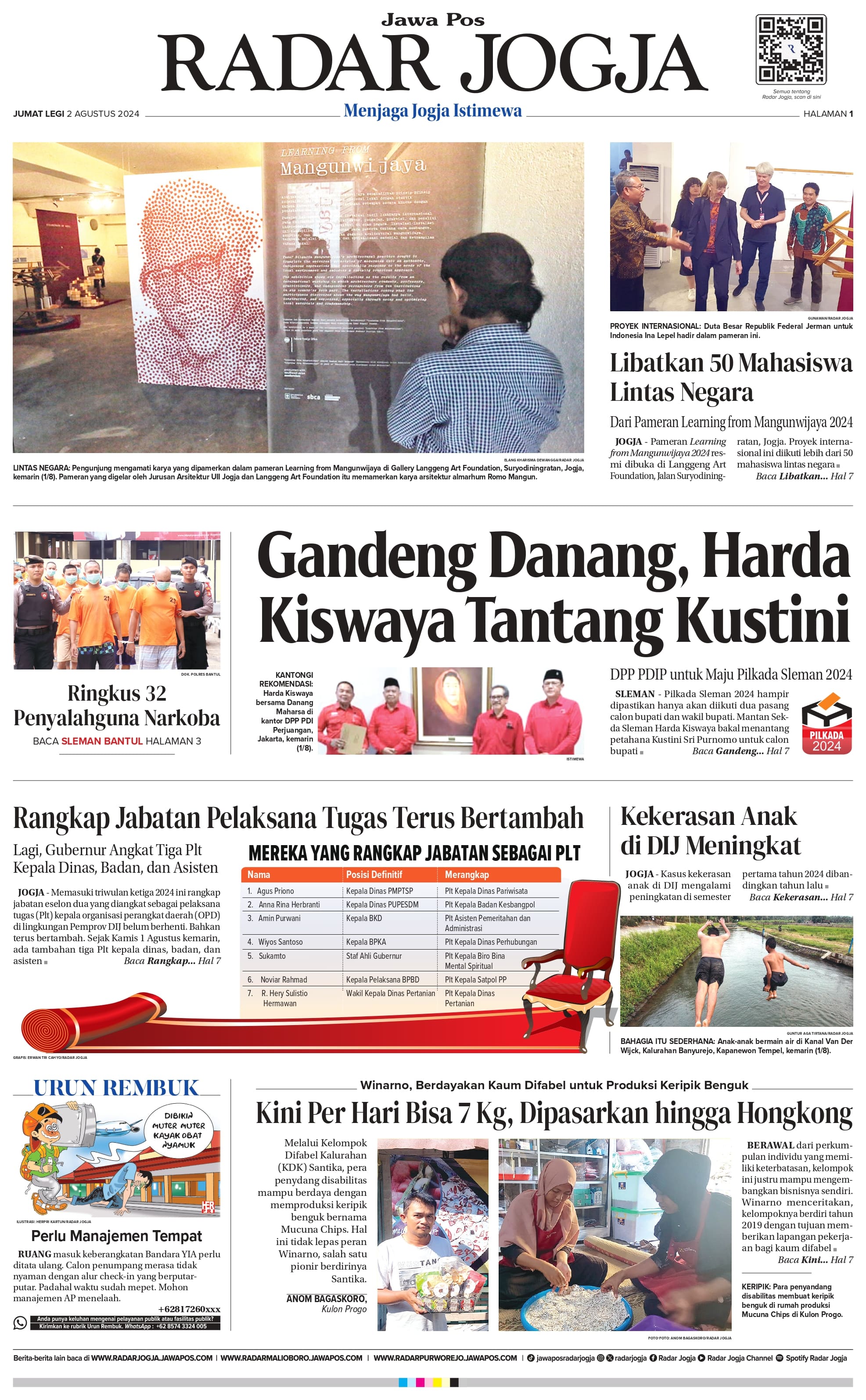 Jawa Pos Radar Jogja Jumat 2 Agustus 2024
