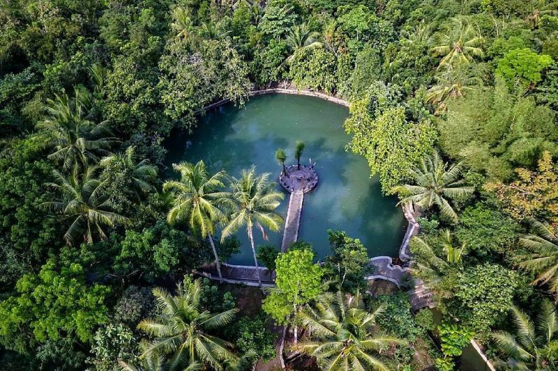 Penampakan sendang ngembel dari atas,