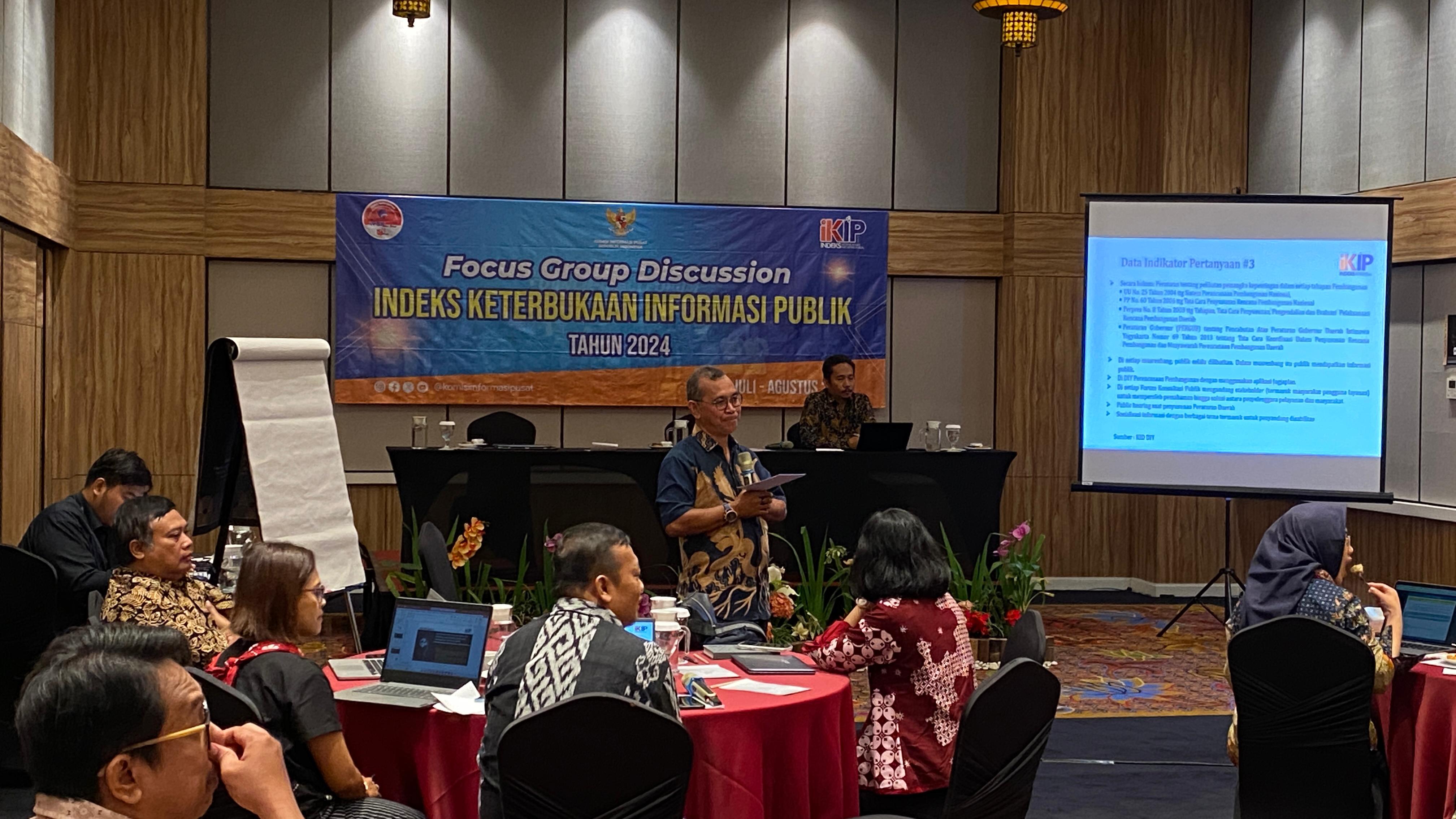 Penyusunan Indeks Keterbukaan Informasi Publik (IKIP) di Yogyakarta, Jumat (2/8/2024).   (Agung Dwi Prakoso/Radar Jogja)