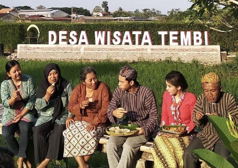 Proses syuting program tv di Desa Wisata Tembi