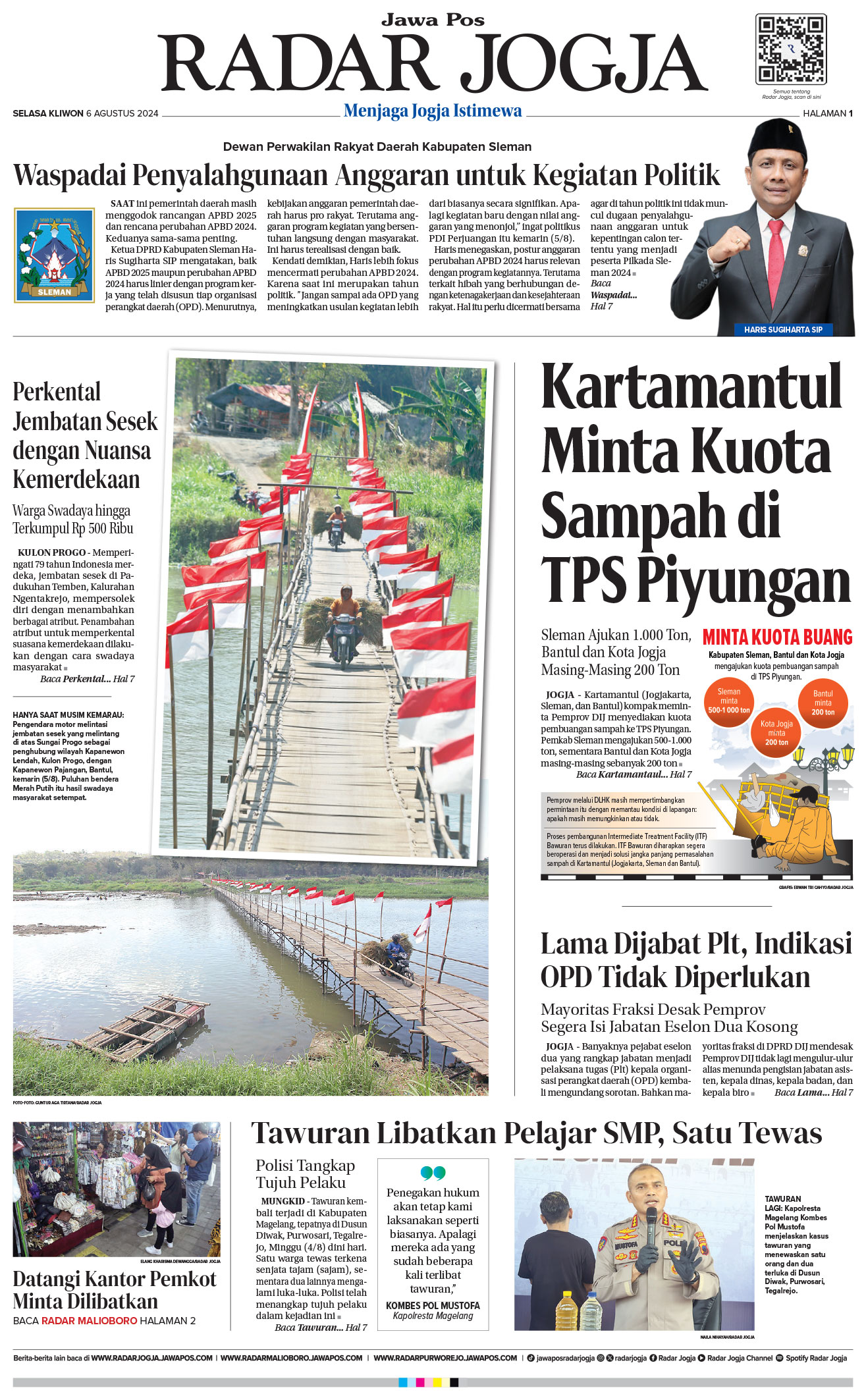 Jawa Pos Radar Jogja Selasa 6 Agustus 2024