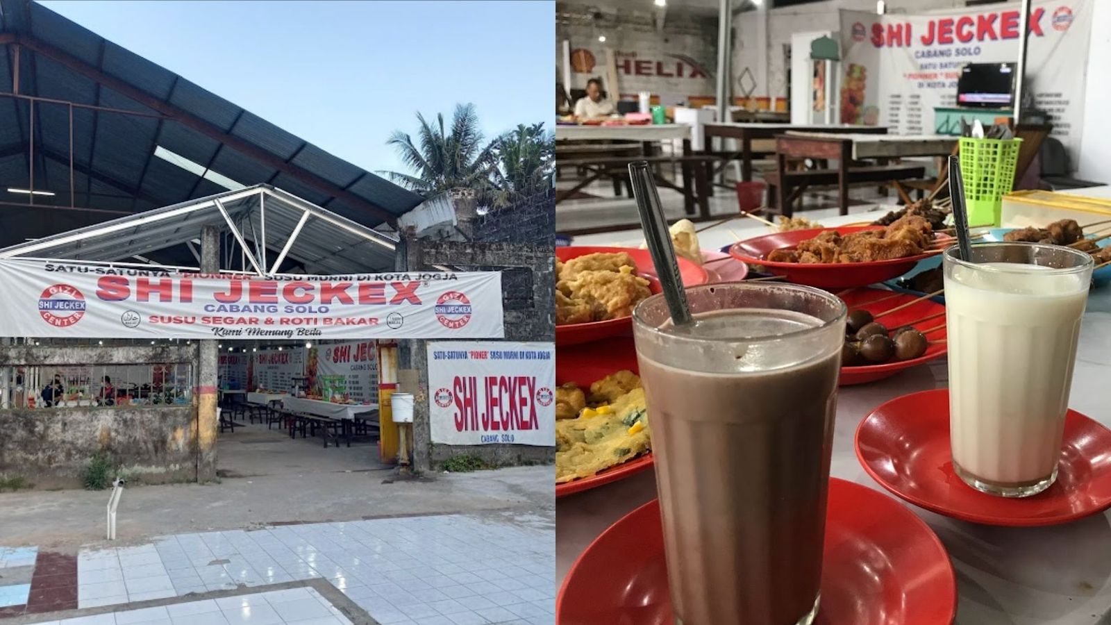 Kuliner minuman susu Shi Jeckex di Yogyakarta.
