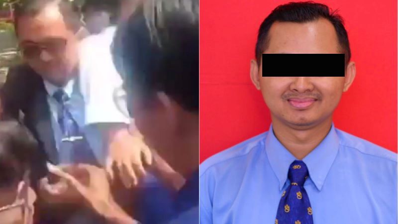 Dosen anarkis yang diduga melakukan penganiayaan terhadap salah seorang mahasiswa.