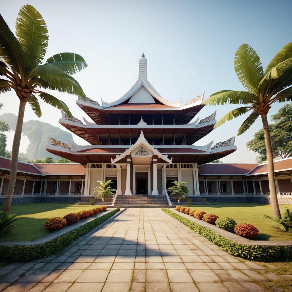 Ilustrasi dari Kampus yang ada di Indonesia Sumber Foto: AI Generator