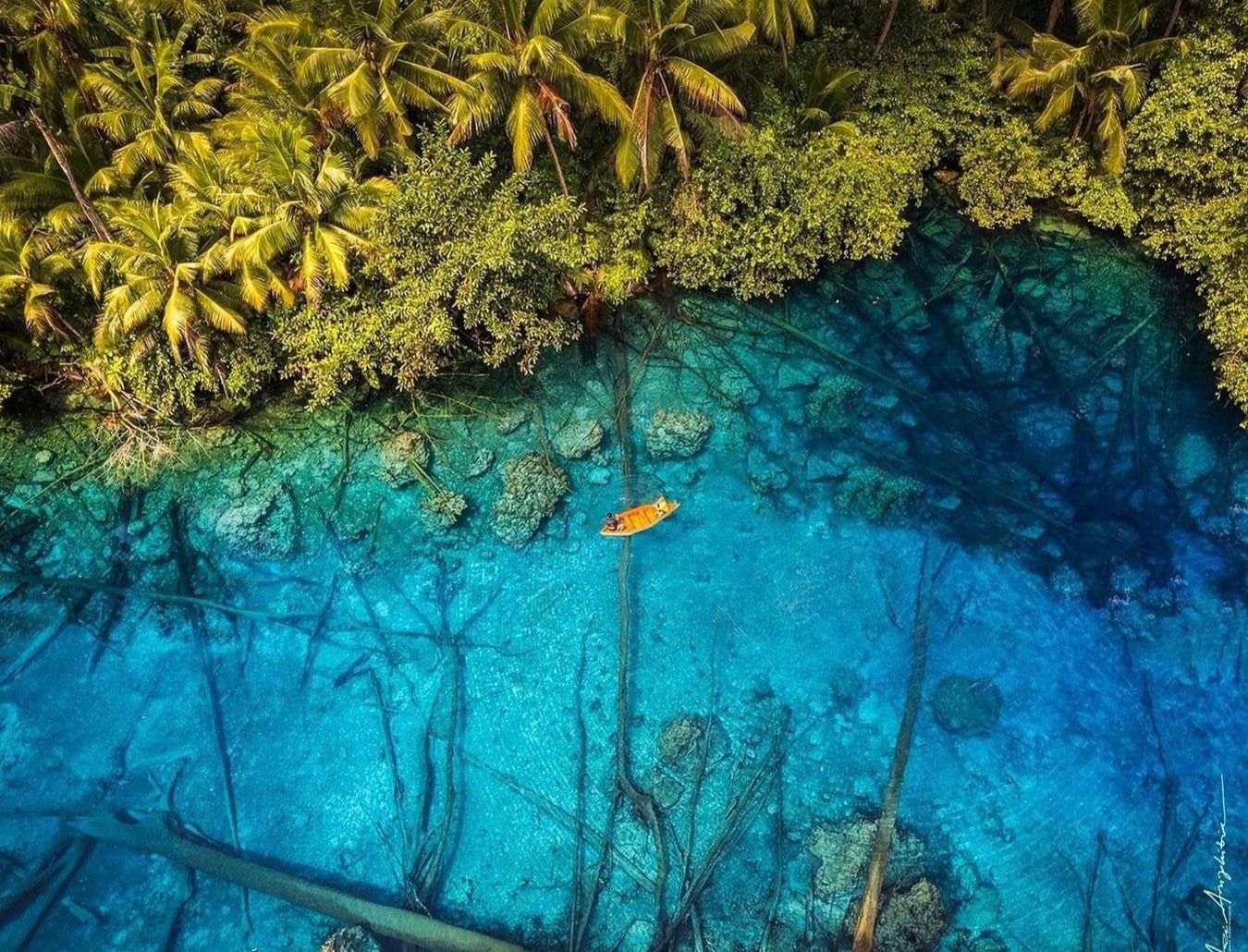Keindahan Danau Paisupok dengan Air Biru Cemerlang (Instagram/dinaspariwisatasulteng)