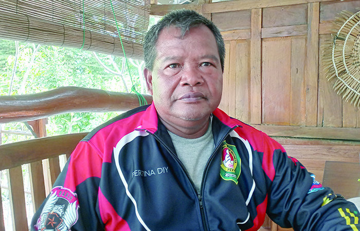 Ketua Pengda Pertina DIJ Gandung Parjiyono (Rizky Wahyu/Radar Jogja)