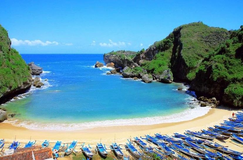 Pantai Ngrenehan Gunungkidul.   (Sumber Foto: Google maps Pantai Ngrenehan Gunungkidul)