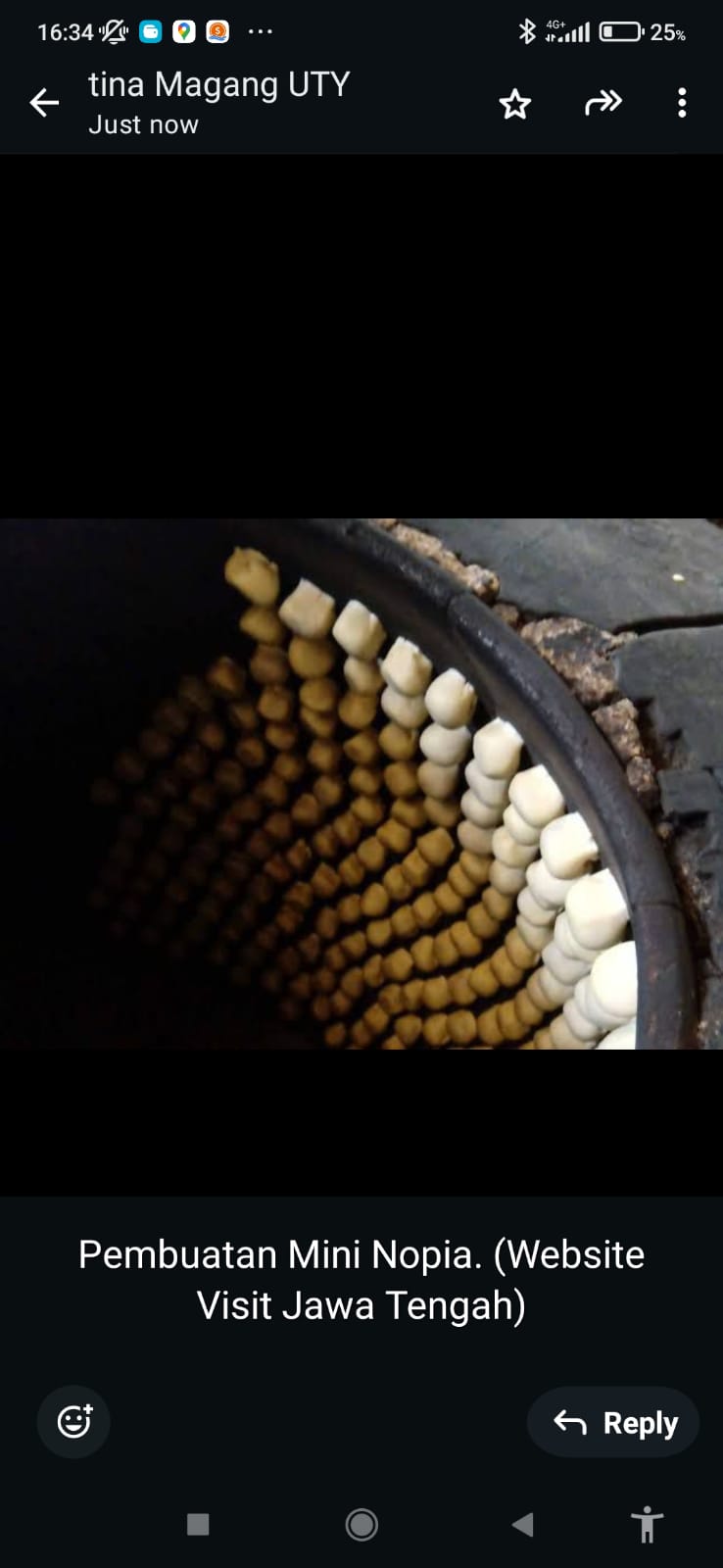 Pembuatan Mini Nopia.   (Website Visit Jawa Tengah)