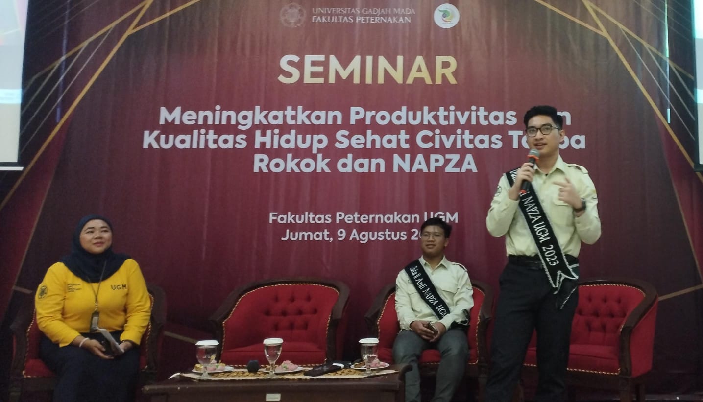 Seminar bertajuk Meningkatkan Produktivitas dan Kualitas Hidup Kalangan Sivitas Merokok, di Auditorium drh. R. Soepardjo Fakultas Peternakan (Fapet) UGM akhir pekan lalu  (Fapet UGM untuk Radar Jogja)