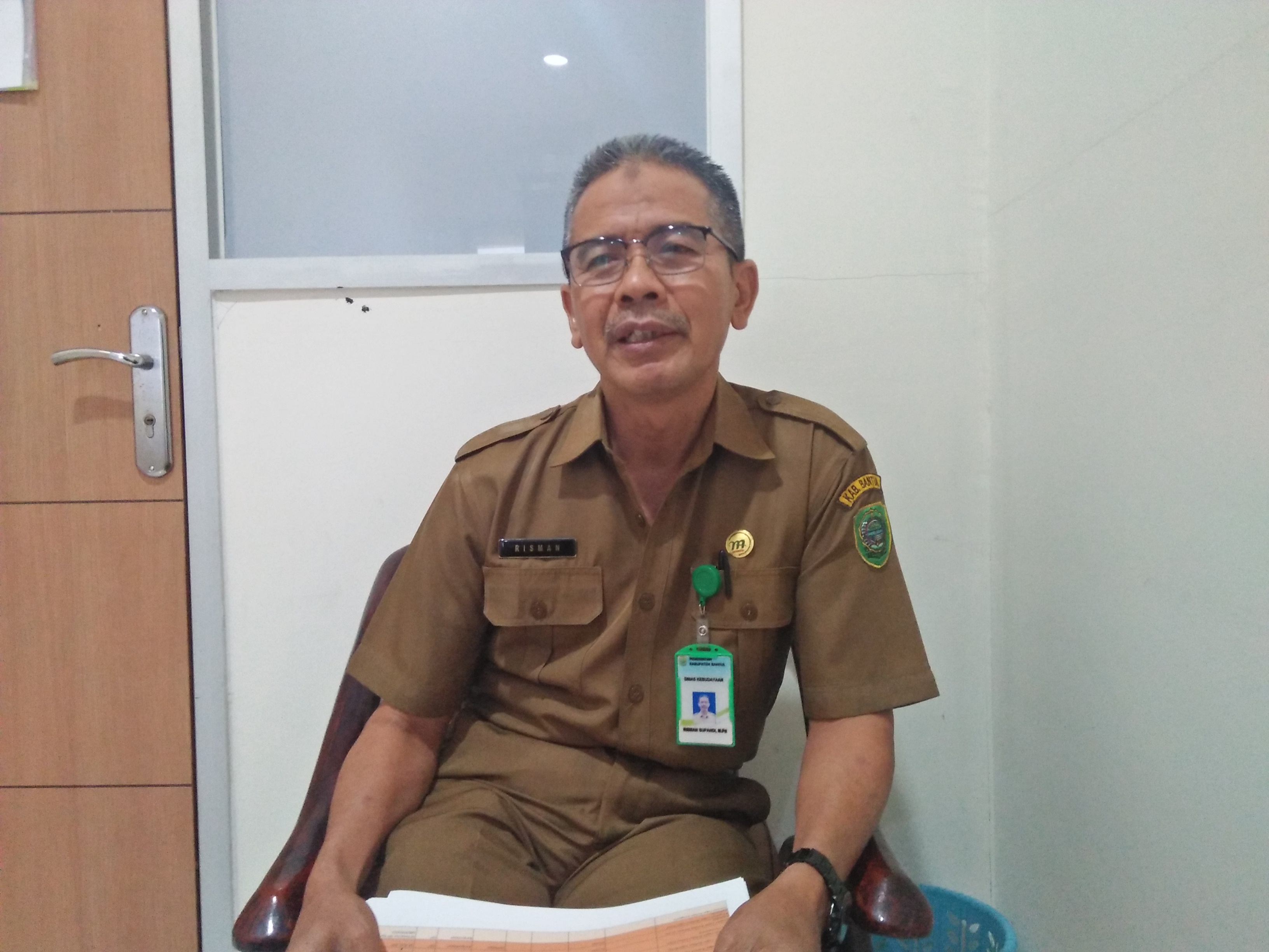 Kepala Bidang Warisan Budaya Disbud Bantul Risman Supandi. (Khairul Ma